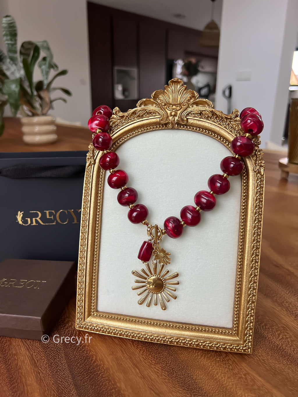 Maria / Collier perles soleil