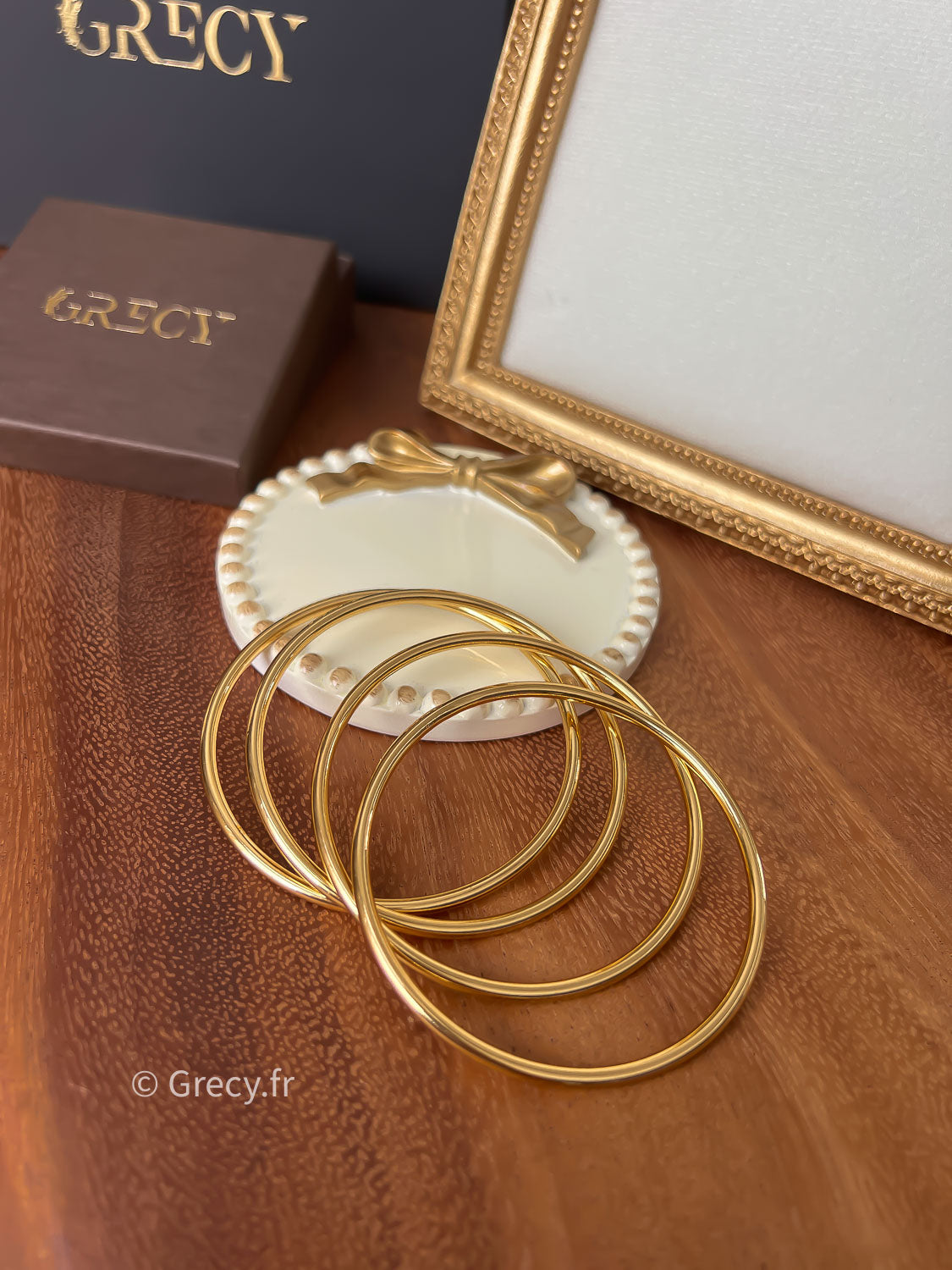 Henriette / Bracelets dorés lot de 4