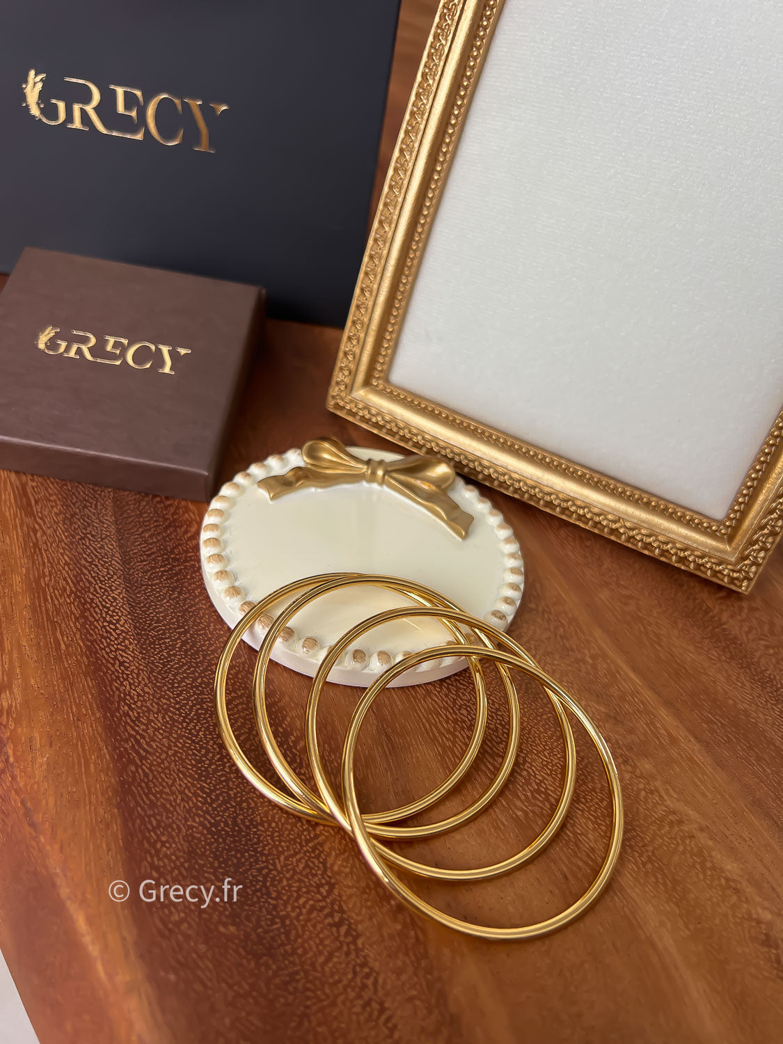 Henriette / Bracelets dorés lot de 4