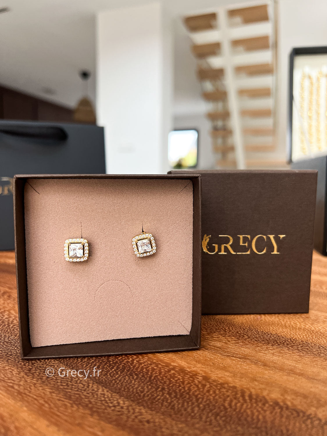 Amandine / Puces d'oreilles strass